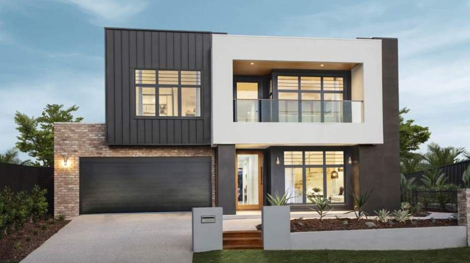 Cube Facade - Preston Double Storey House Designs