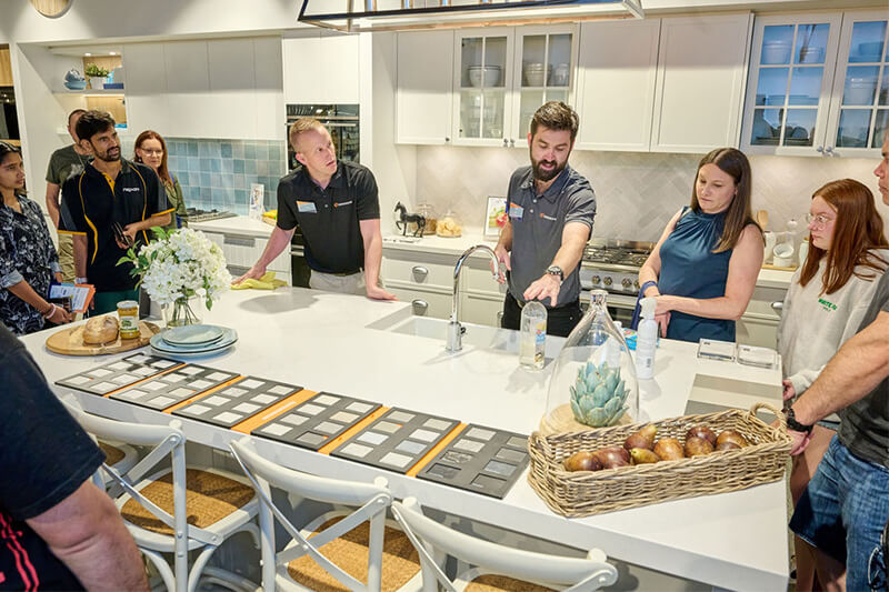 Caesarstone Cleaning Demonstration