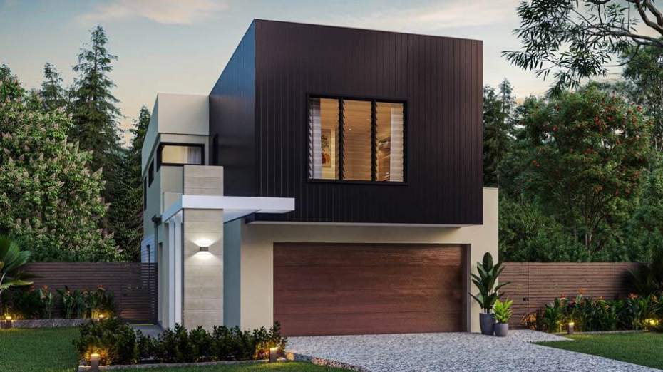 gibson facade double storey house designs