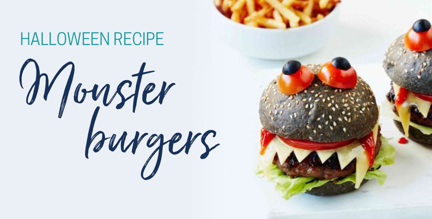 Monster Halloween Burgers