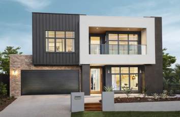 Cube Facade - Preston Double Storey House Designs