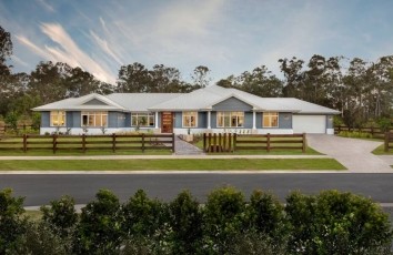Display Homes Brisbane Queensland Everleigh Hunter Acreage Home Hampton Facade