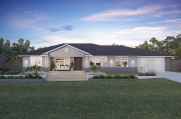 Acreage Home Deisgn Hampton Facade by Brighton Homes