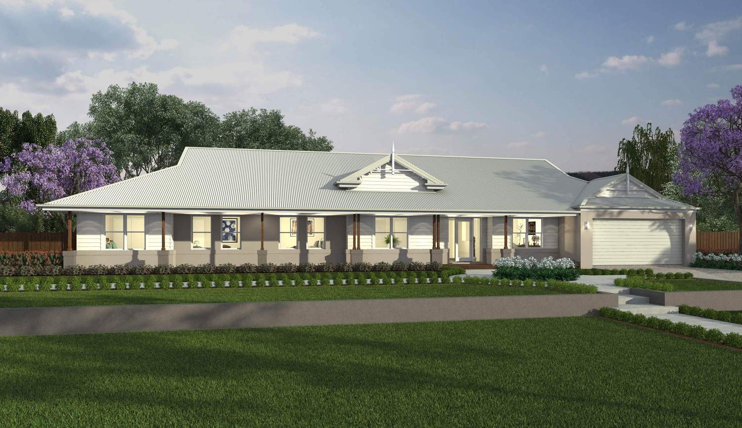 Acreage Home Designs - Country Pavilion Facade by Brighton Homes