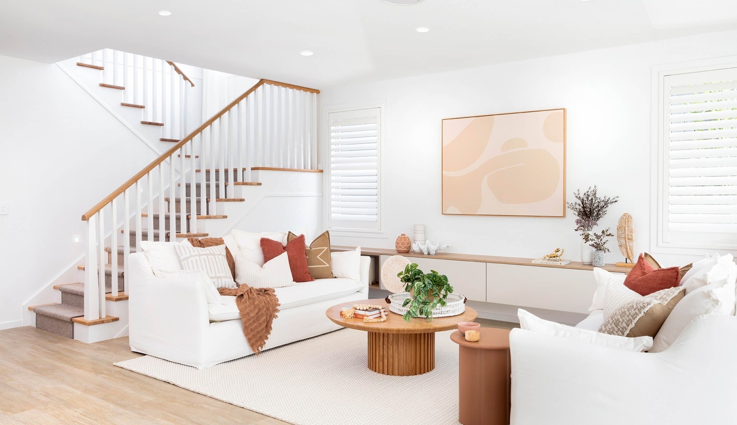 Lotus Double Storey Home Design Living Room