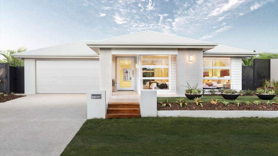 Ollie Facade - Mika -  Single Storey House Designs Brighton Homes