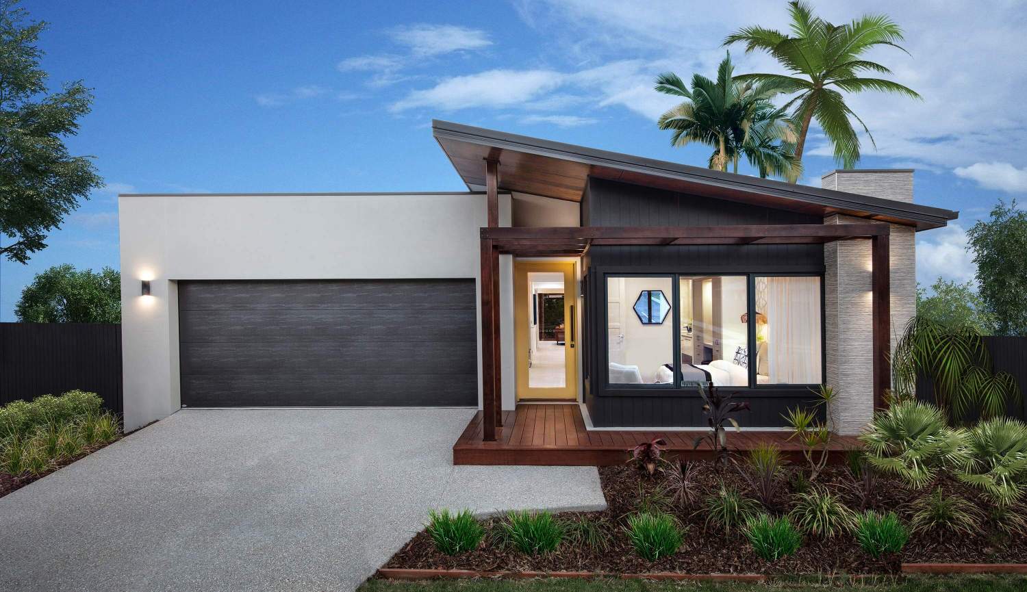Single Storey House Design Bayside Facade by Brighton Homes