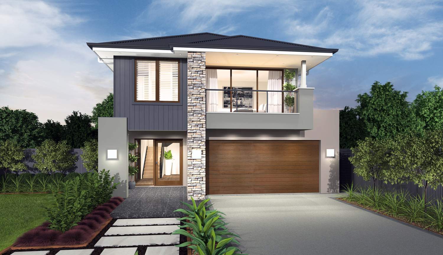 Tulloch Double Storey House Design Kurraba Facade