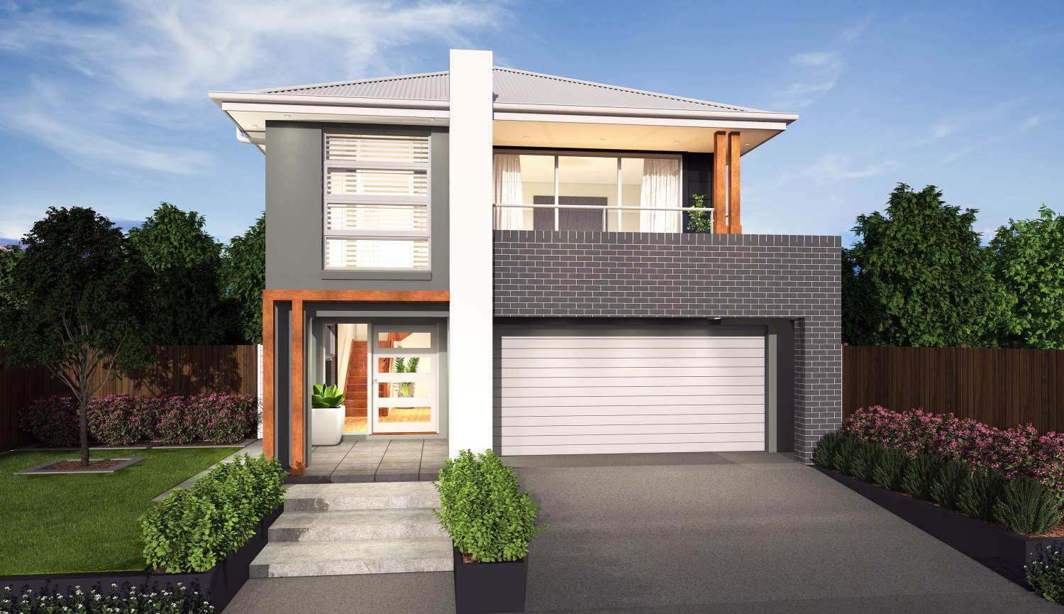 Tulloch Double Storey House Design Tavani Facade