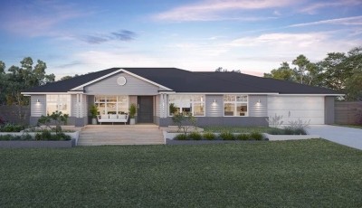 adventure hampton facade single storey acreage home design