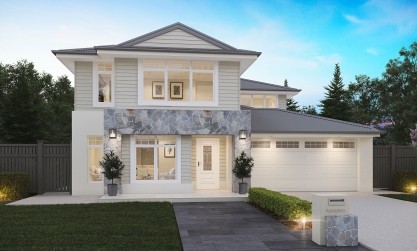 Double Storey House Design - Hampton Facade