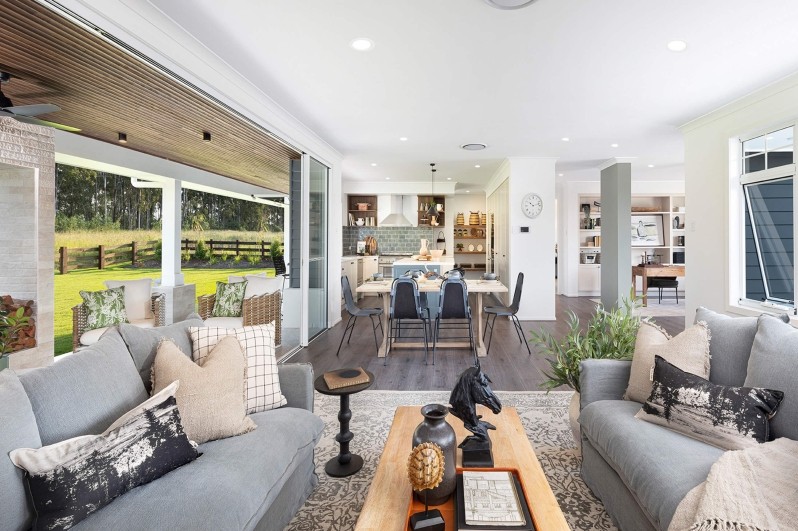 Hunter Acreage Single Storey House Design Open Plan Living